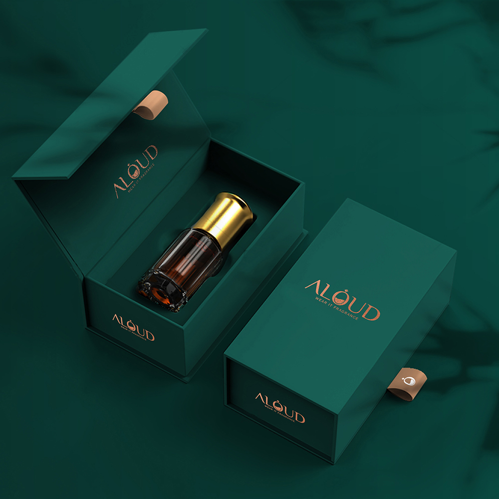 Custom perfume boxes with logo and premium finish