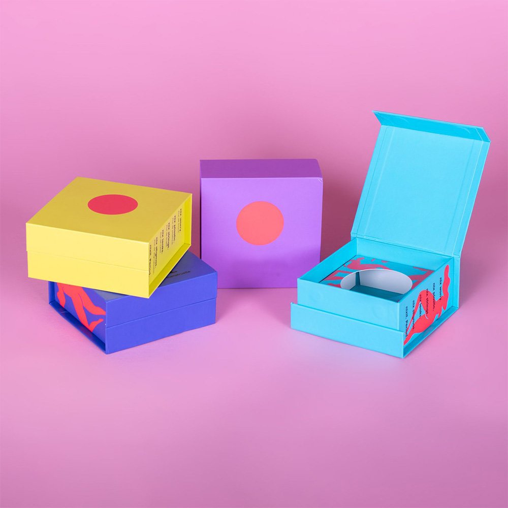Fluorescent color boxes packaging