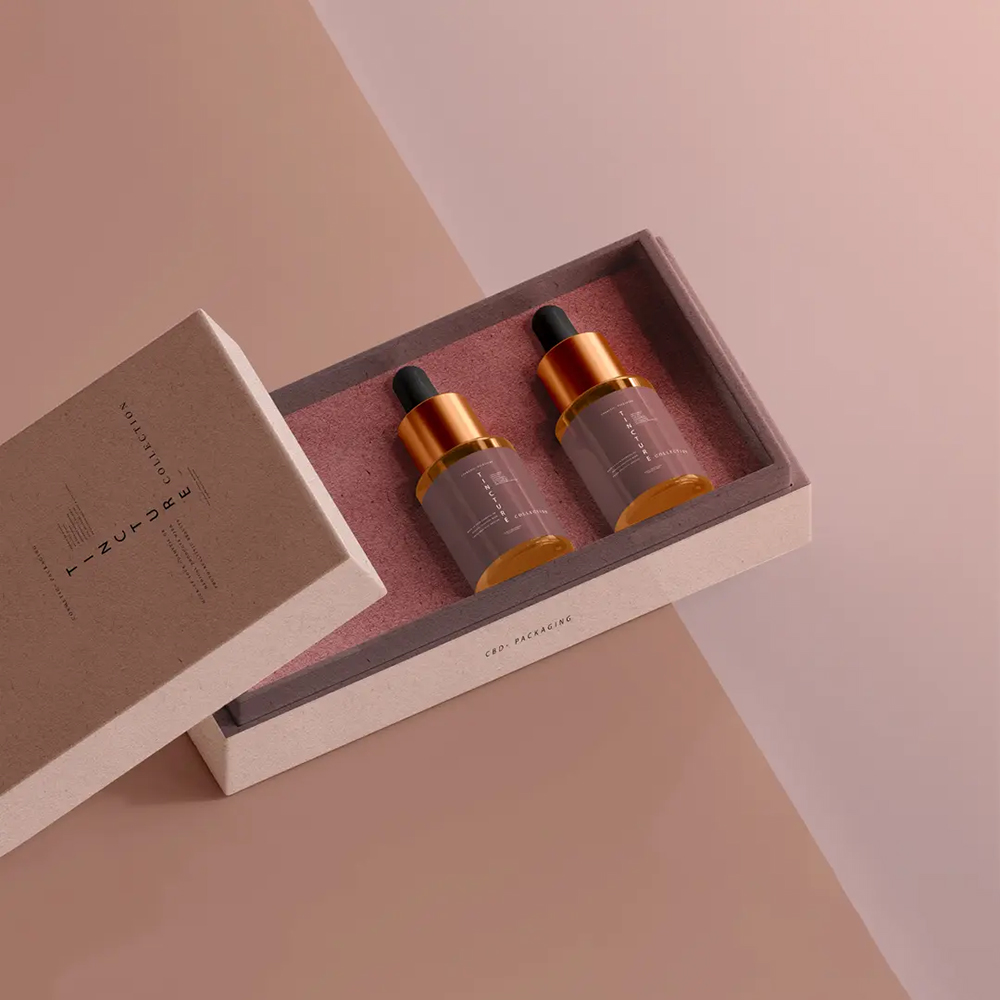 Premium organic CBD oil packaging