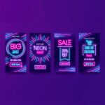 Fluorescent color boxes packaging