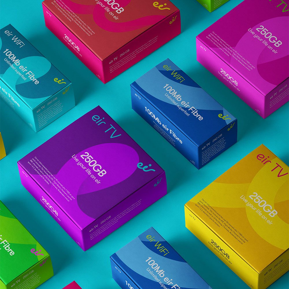 Fluorescent color boxes packaging