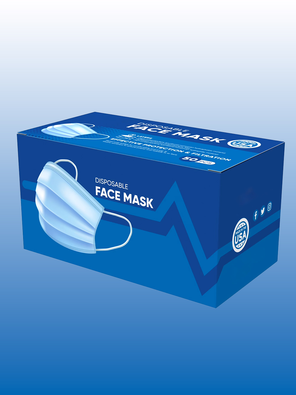 Custom Face Mask Box