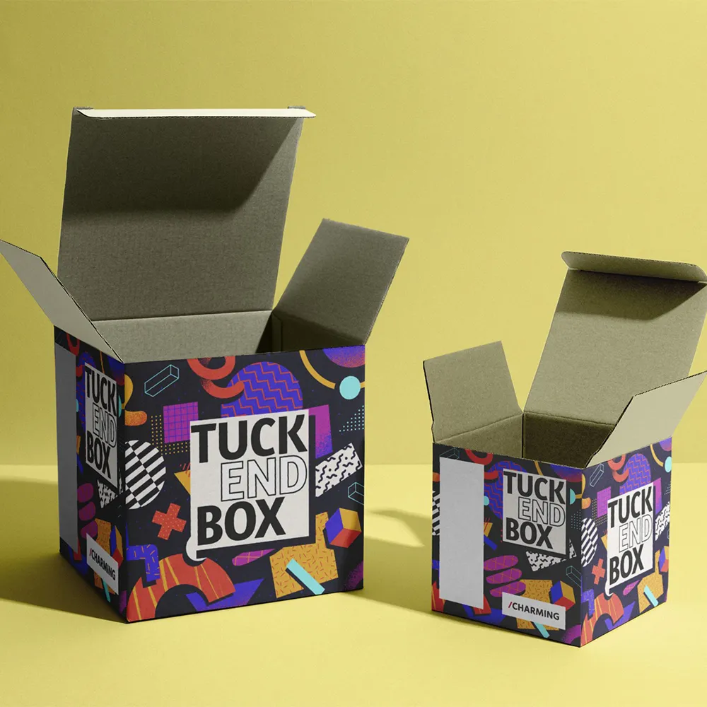 Premium eco friendly tuck packaging boxes