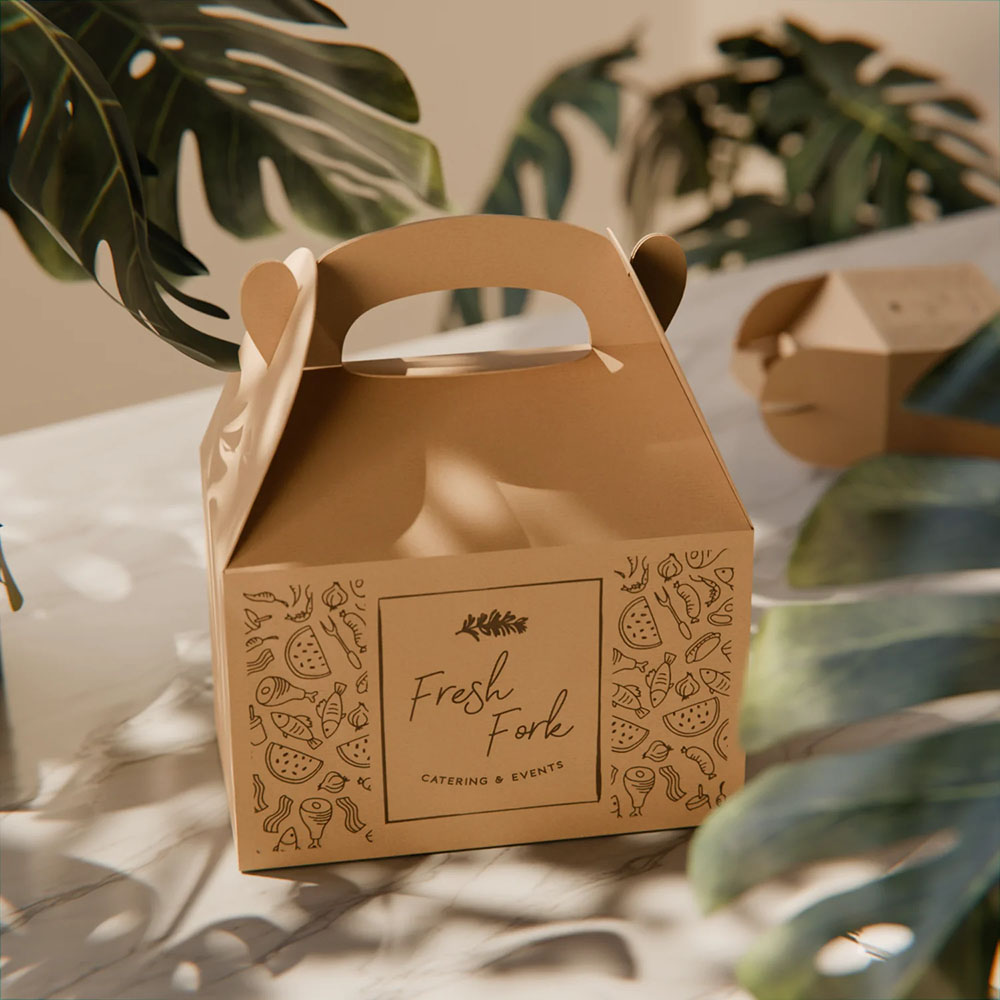 Custom Kraft Gable Packaging Boxes