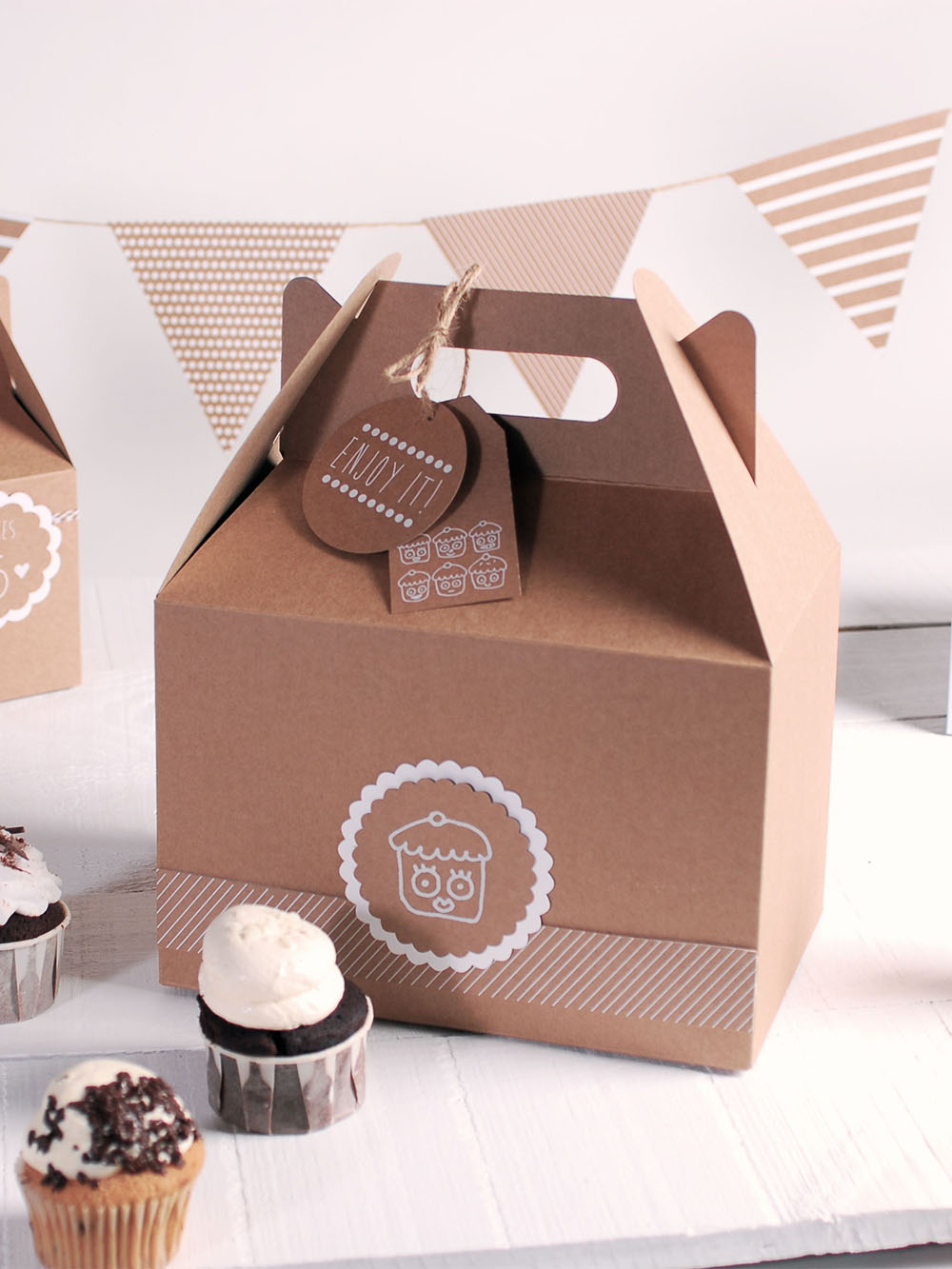 Custom Kraft Gable Packaging Boxes