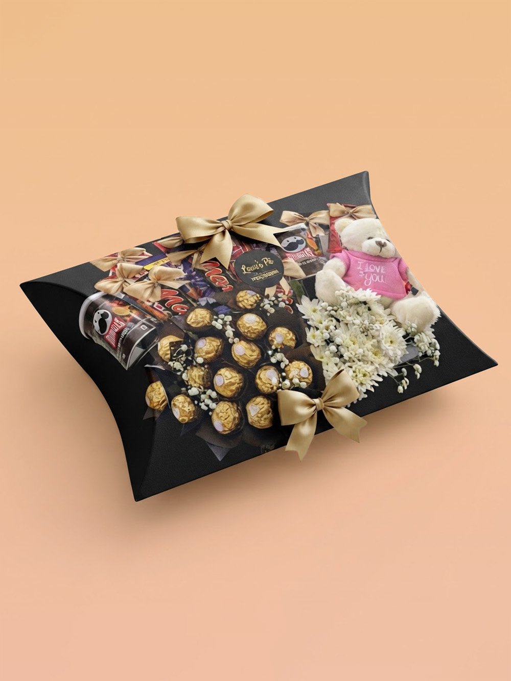 Custom Kraft Paper Gift Pillow Boxes