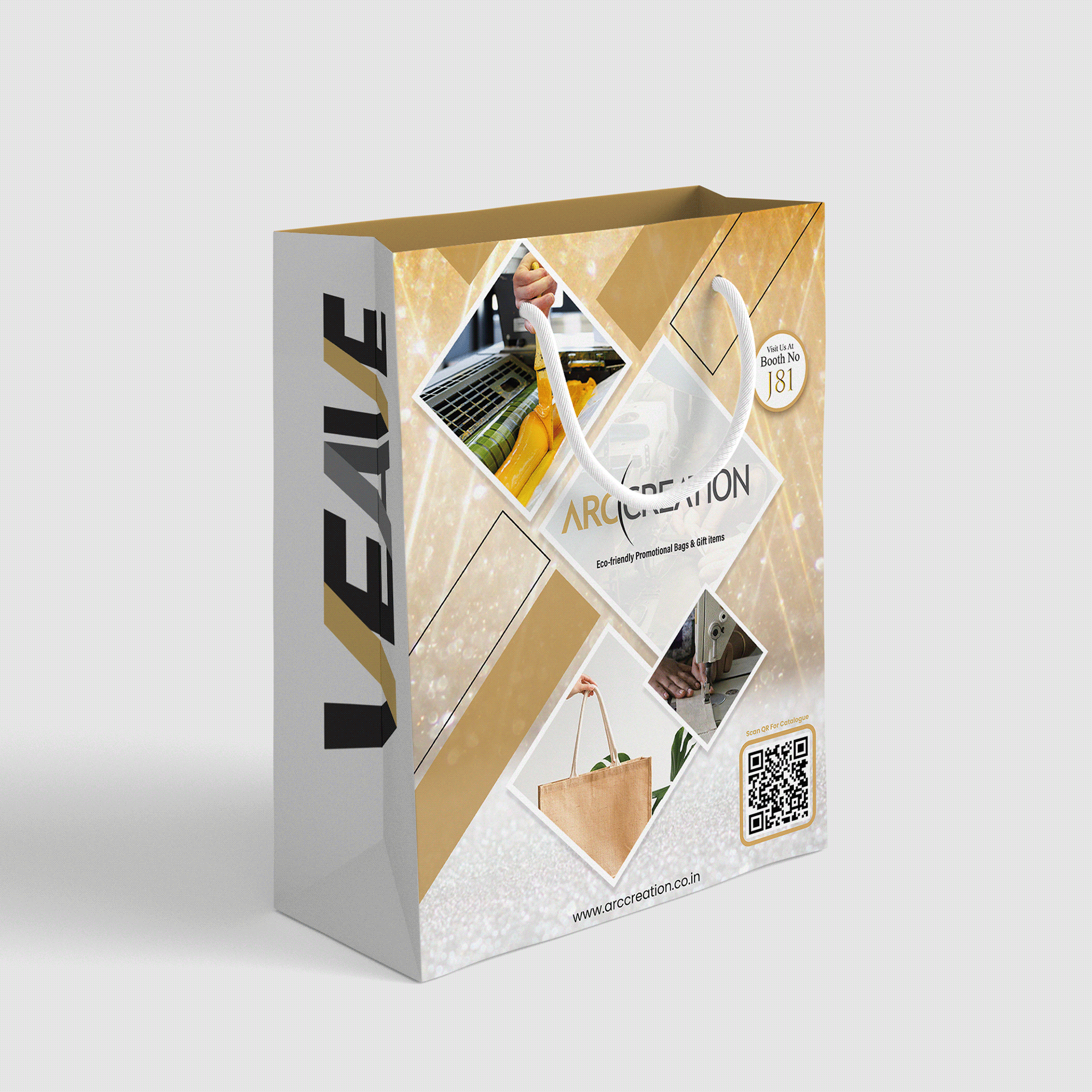 Custom Paper Bag with Logo for Retail Packaging