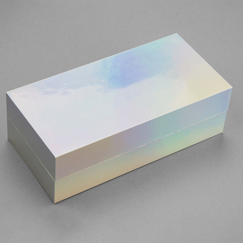Custom silver foiling packaging boxes with elegant metallic foil finish