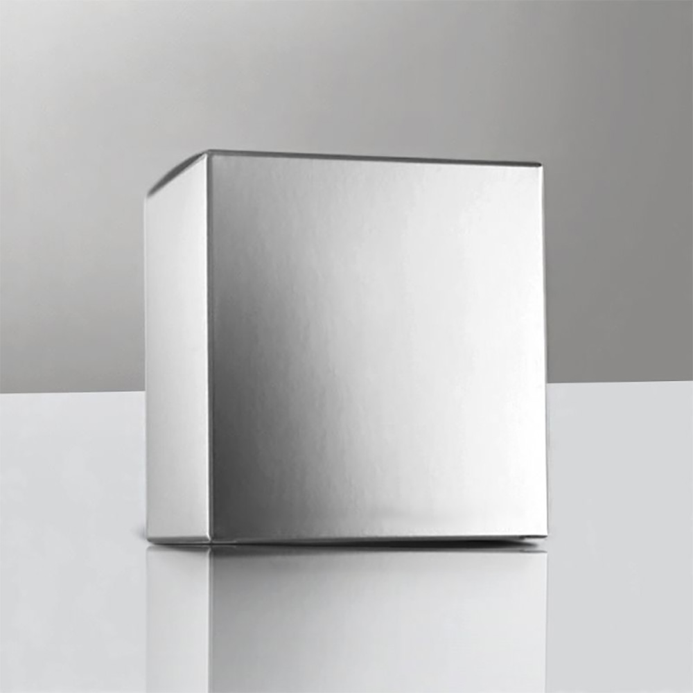 Custom silver foiling packaging boxes with elegant metallic foil finish