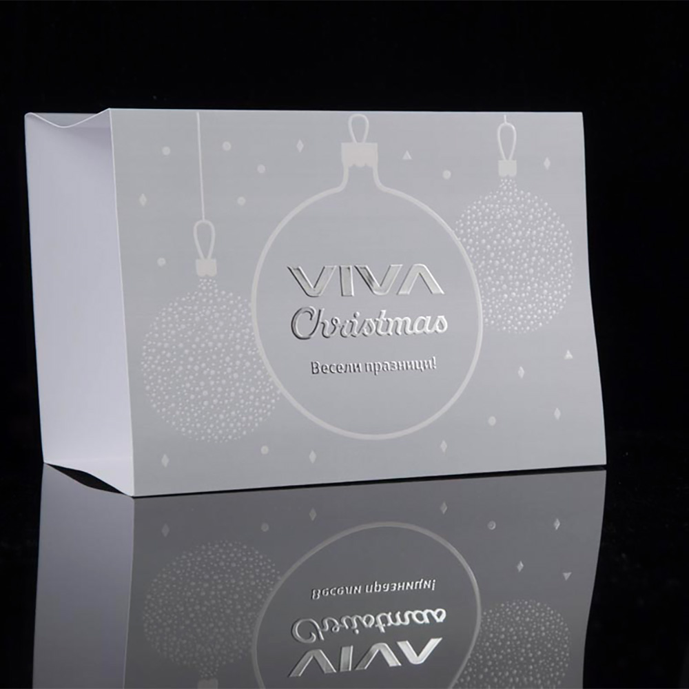 Custom silver foiling packaging boxes with elegant metallic foil finish