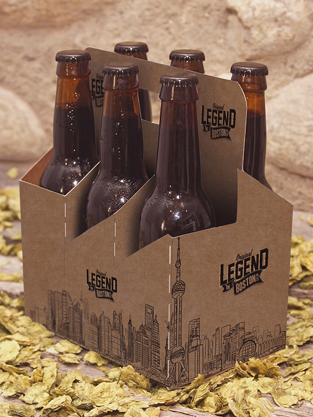 Custom bottle carrier boxes wholesale – durable kraft & corrugated packaging with logo printing for craft beer & beverage brands