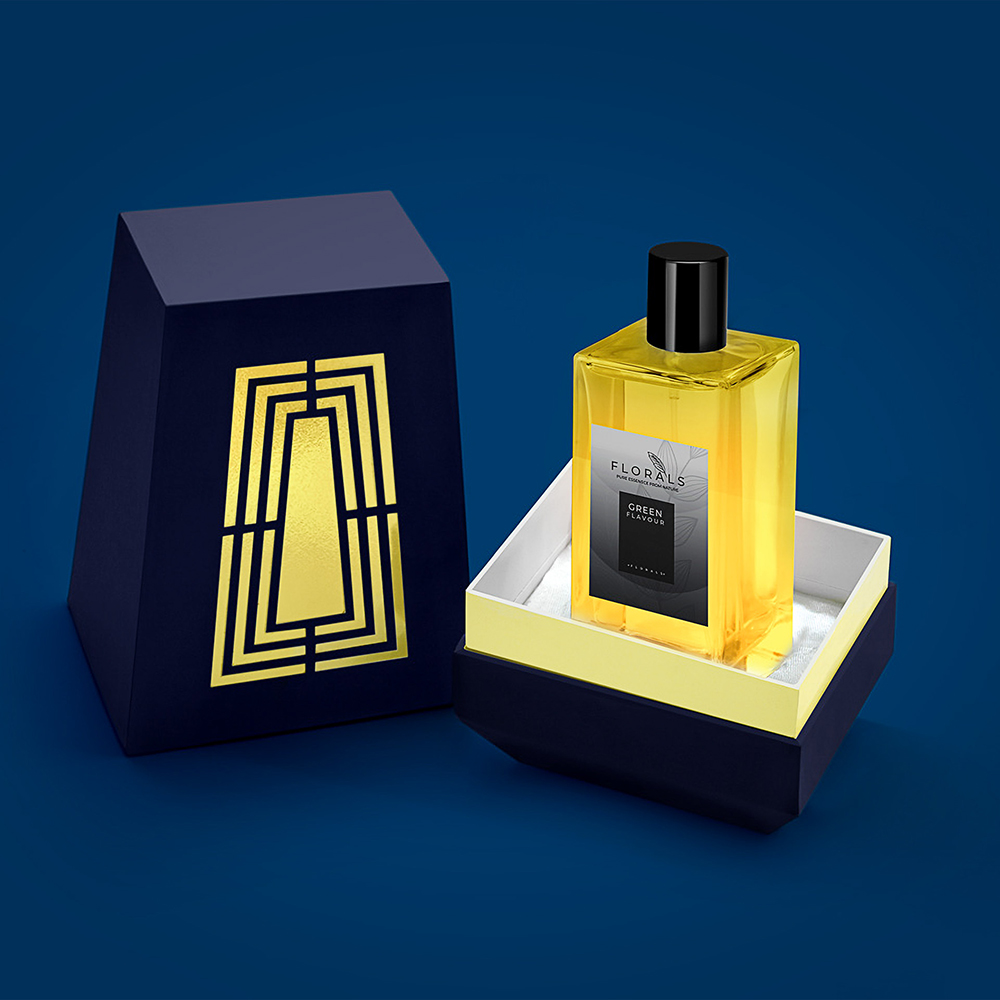 Custom perfume boxes with logo and premium finish