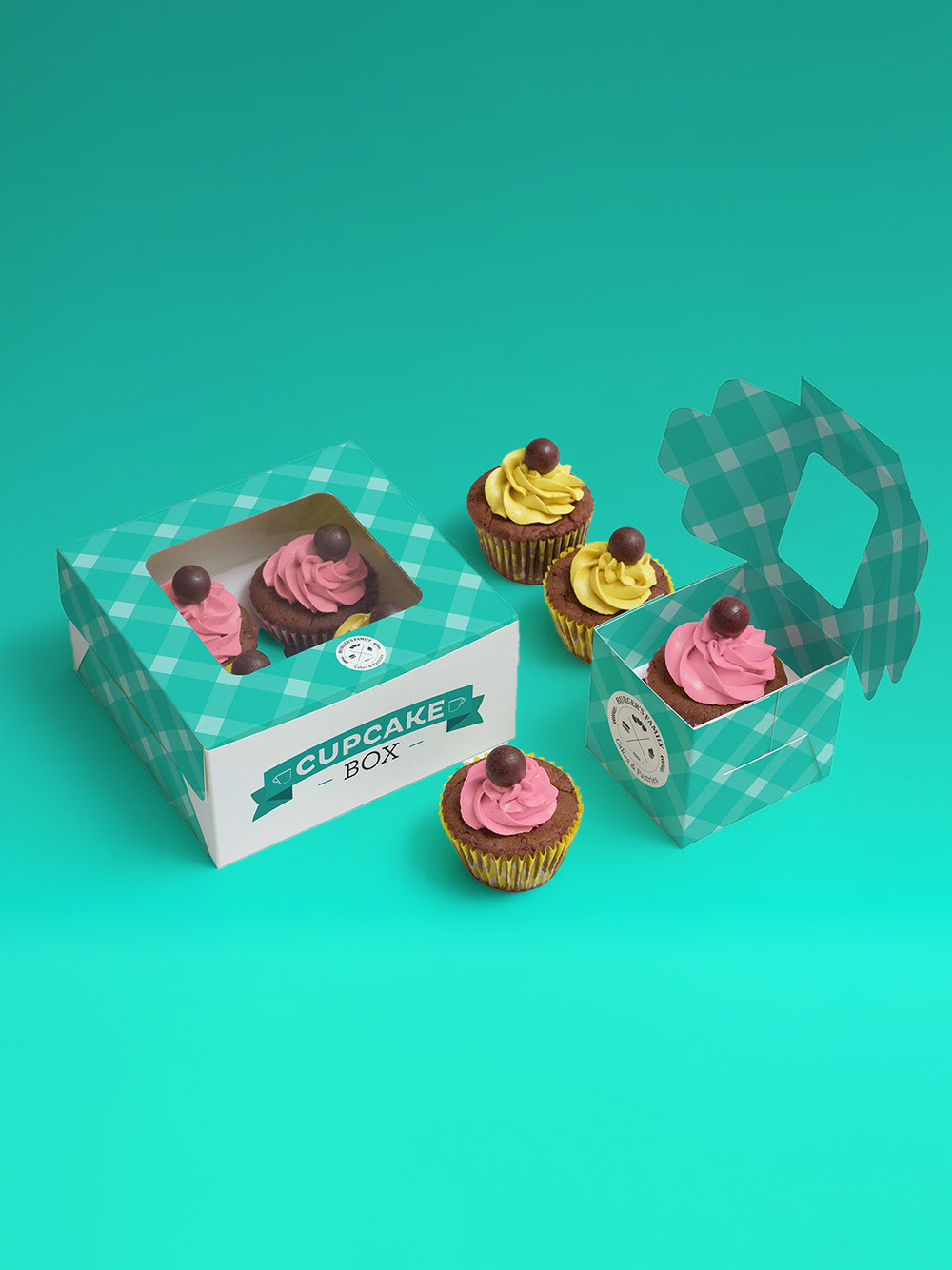 Custom printed muffin boxes with inserts designed to keep muffins fresh, upright and protected during transport