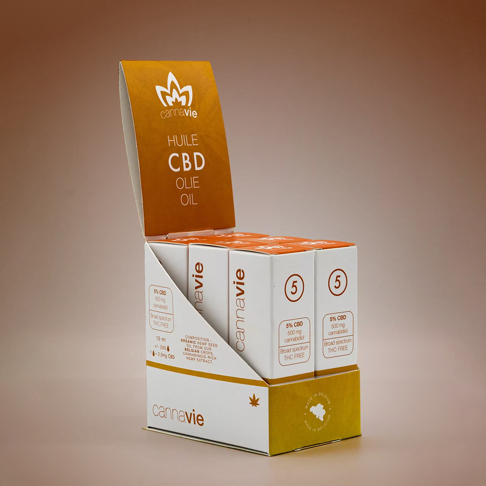 Premium organic CBD oil packaging