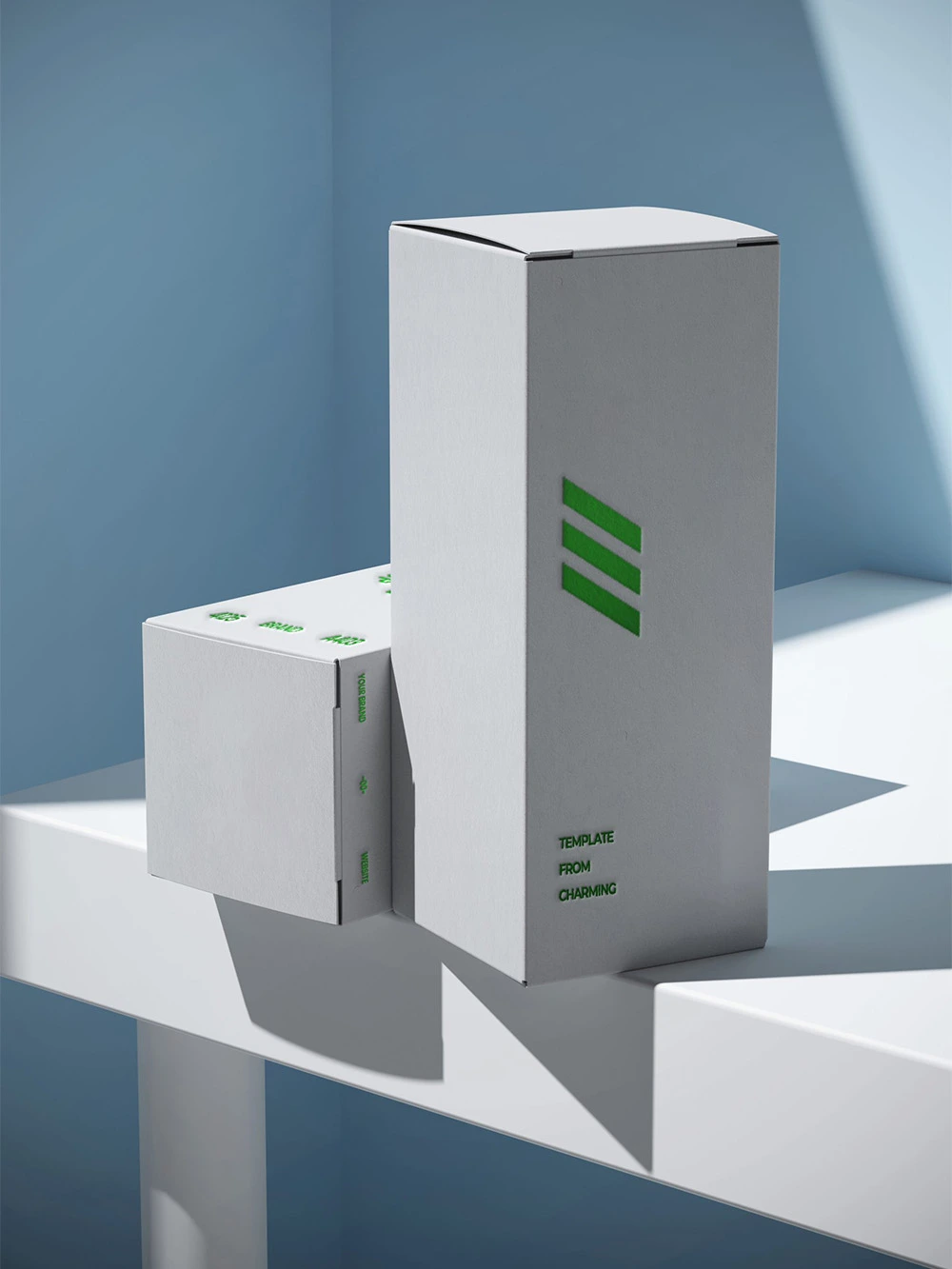 Premium eco friendly tuck packaging boxes