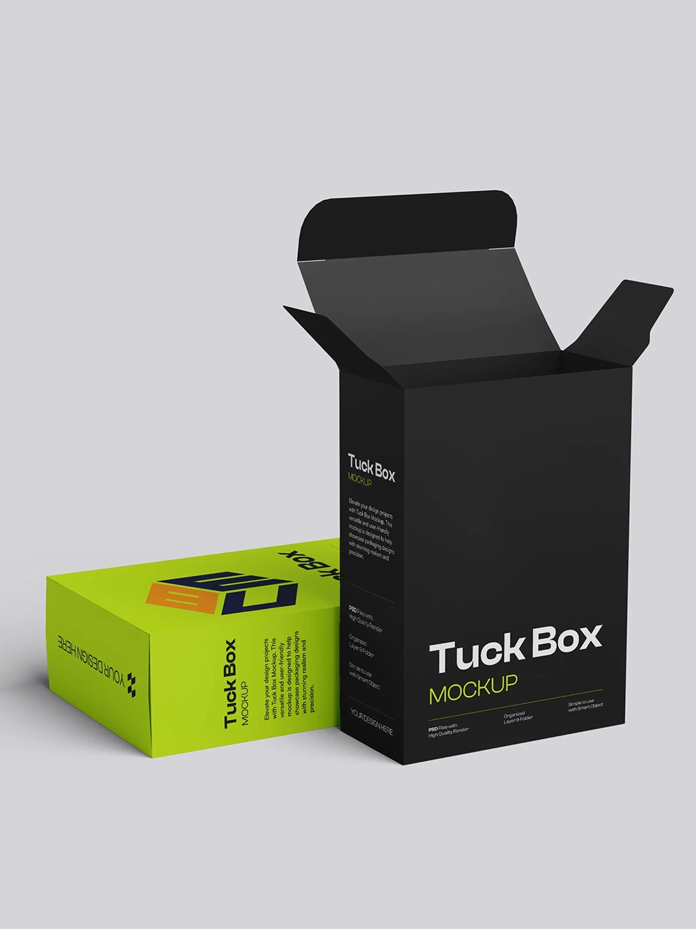 Premium eco friendly tuck packaging boxes