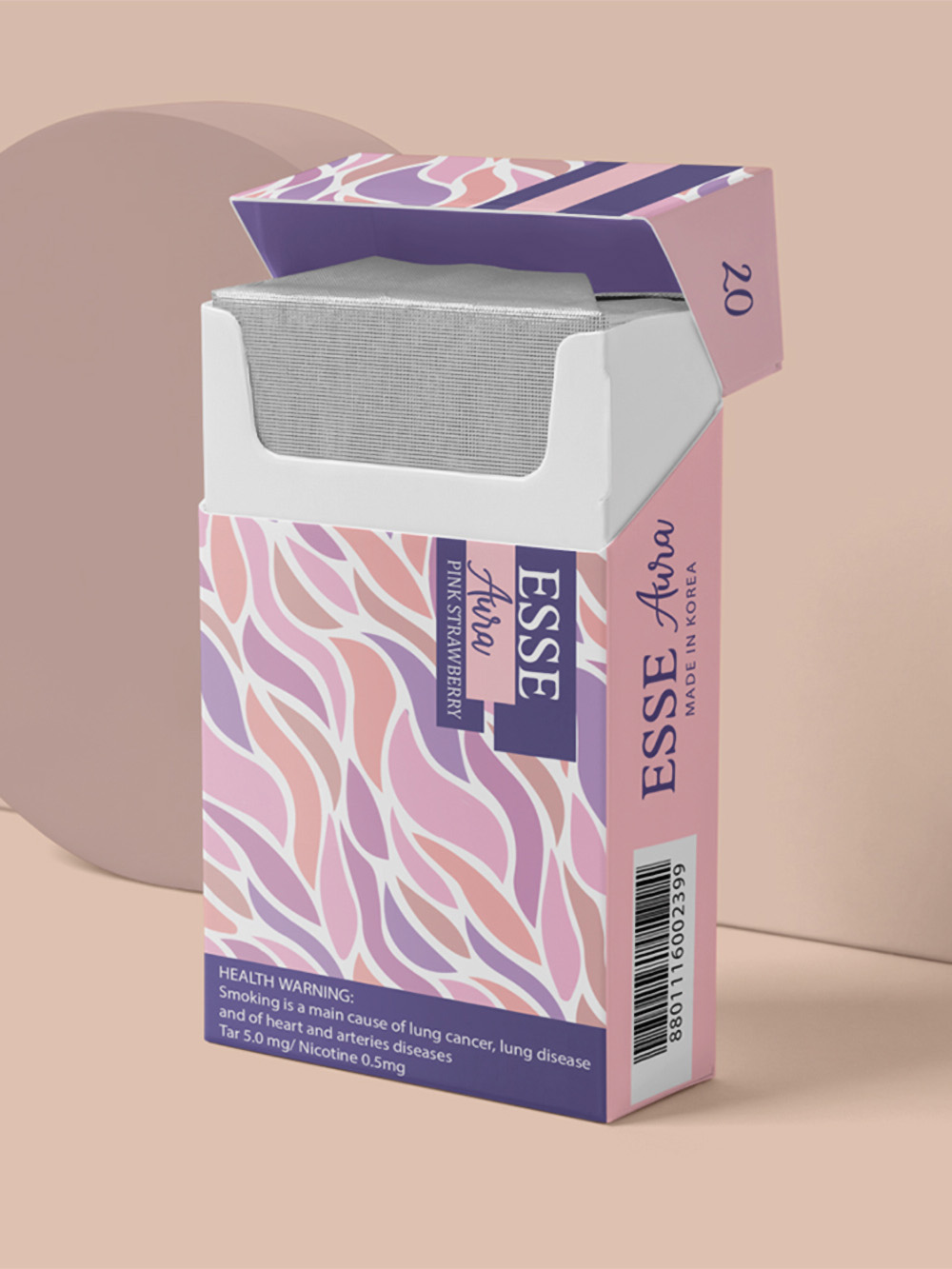 Natural hemp CBD cigarettes in custom CBD cigarette boxes