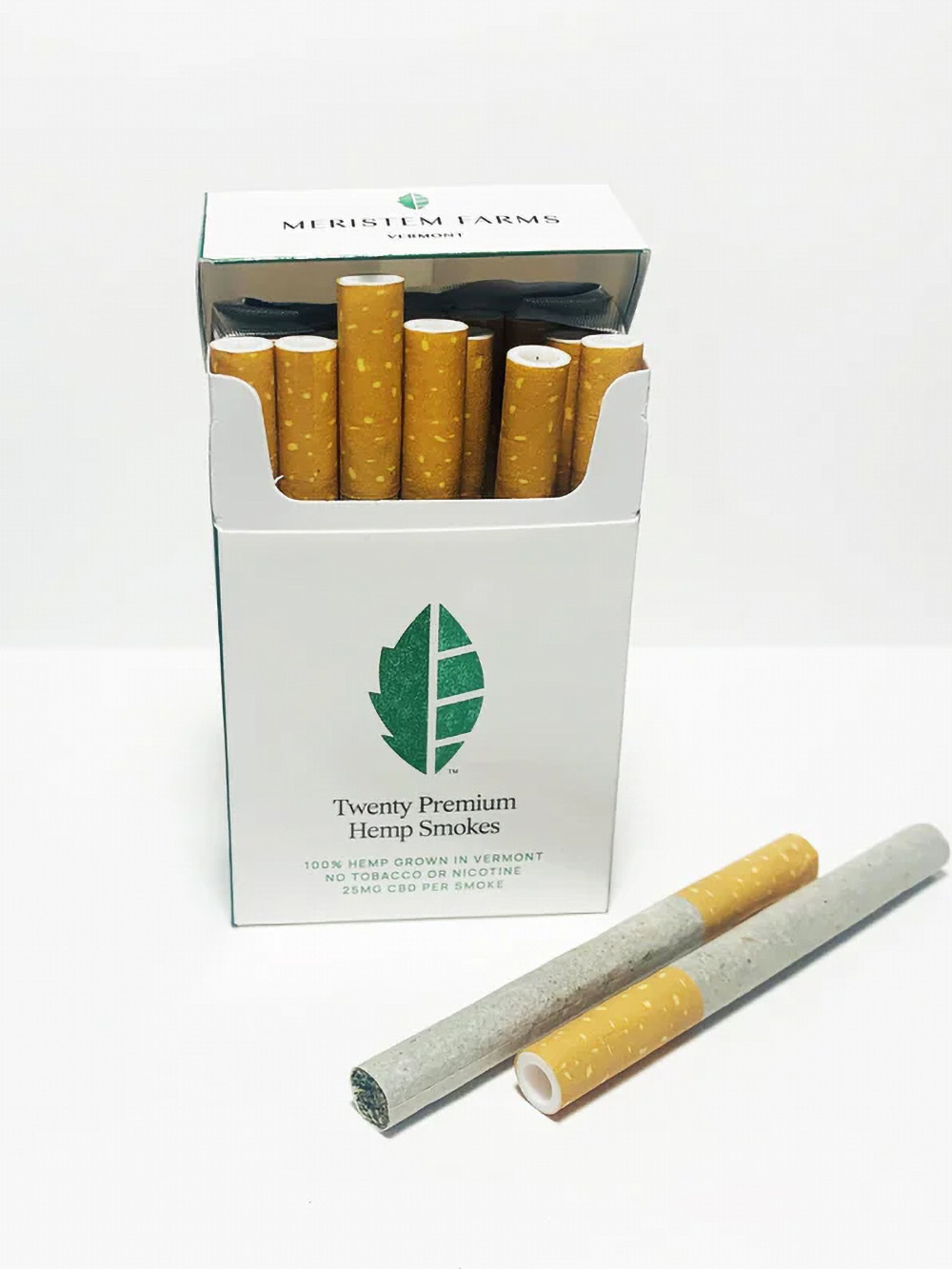 Natural hemp CBD cigarettes in custom CBD cigarette boxes