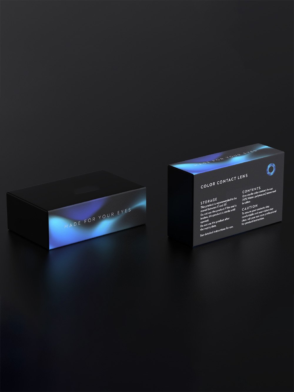 Printed fluorescent color boxes