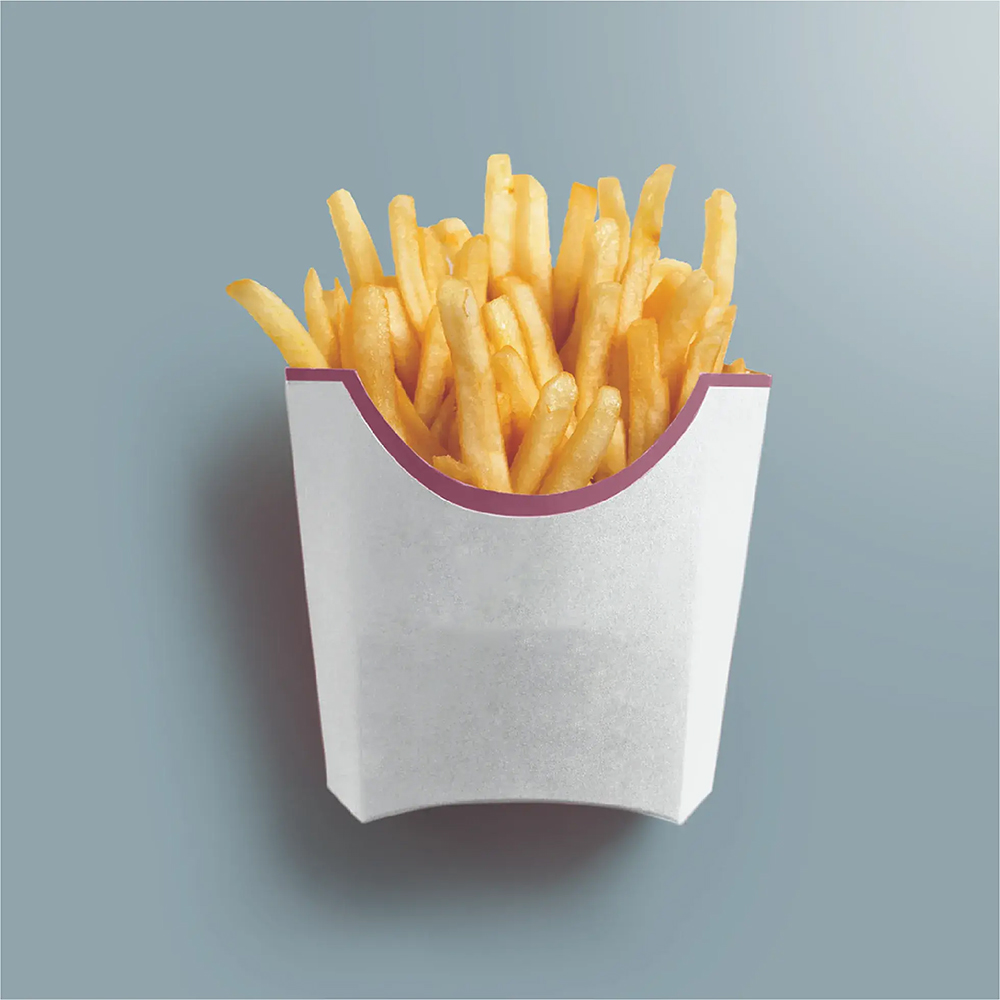 French fry packaging