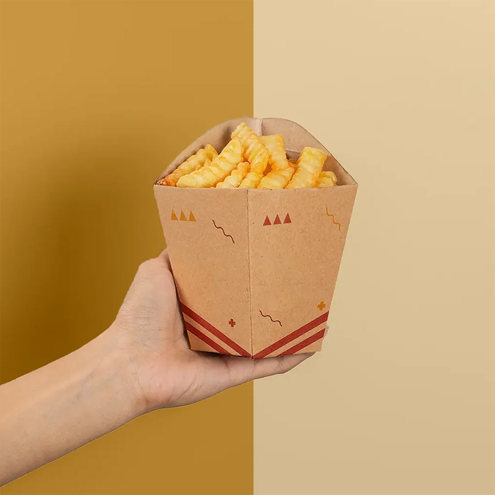 French fry packaging