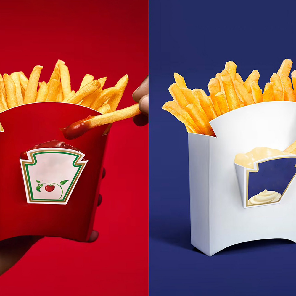 French fry packaging