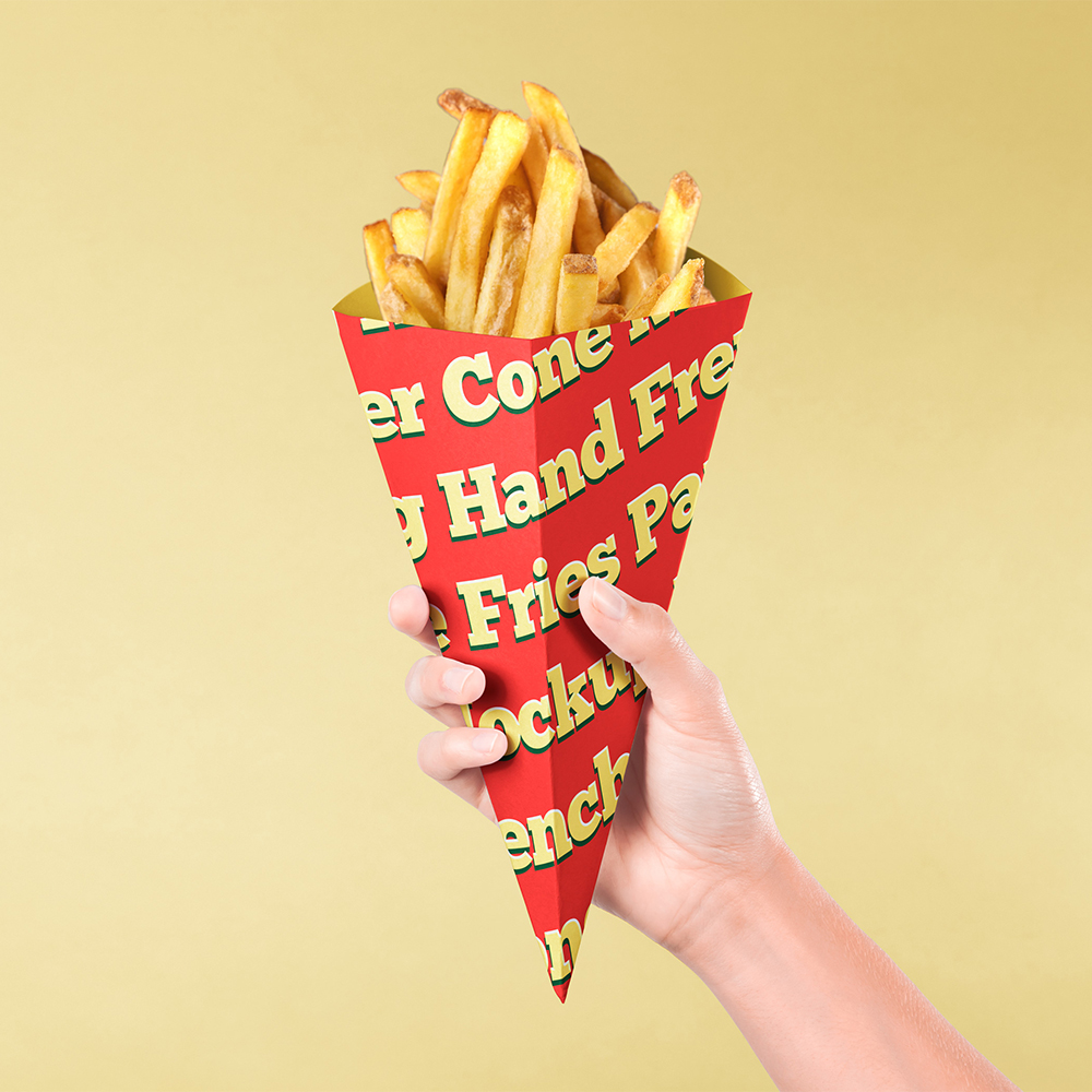 French fry packaging