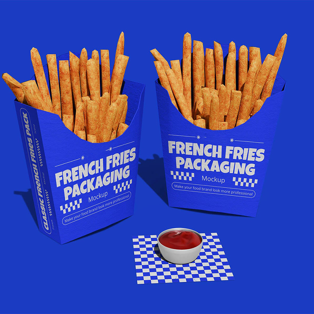 French fry packaging