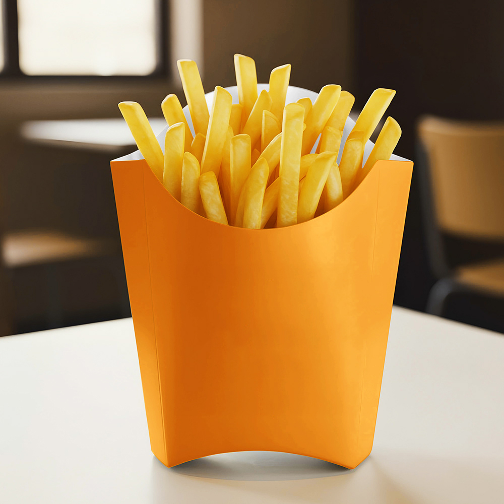 French fry packaging