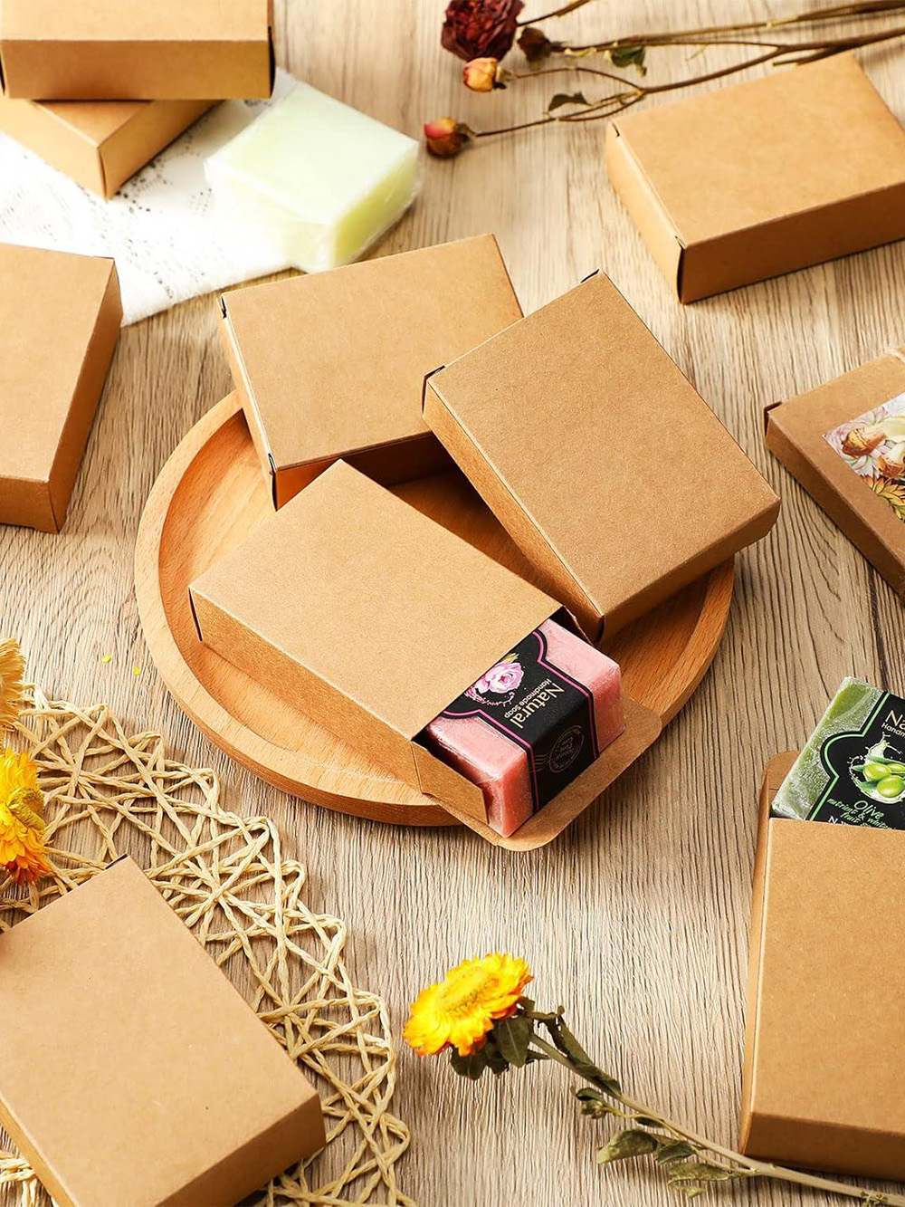 Custom kraft soap boxes for organic products