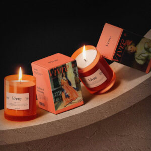 Luxury custom candle packaging boxes made from rigid or cardboard material for premium home fragrance brands