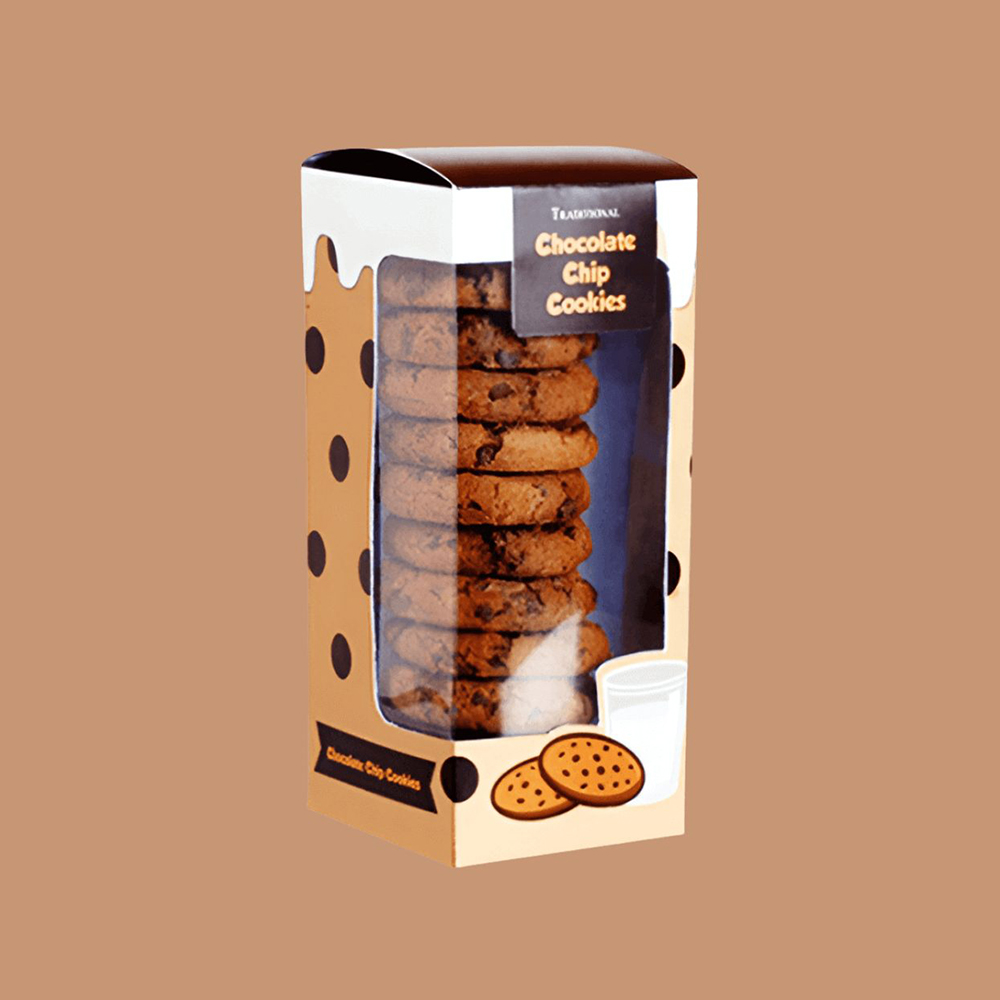 Custom printed cookie boxes with inserts designed to protect soft and baked cookies during delivery and shelf display