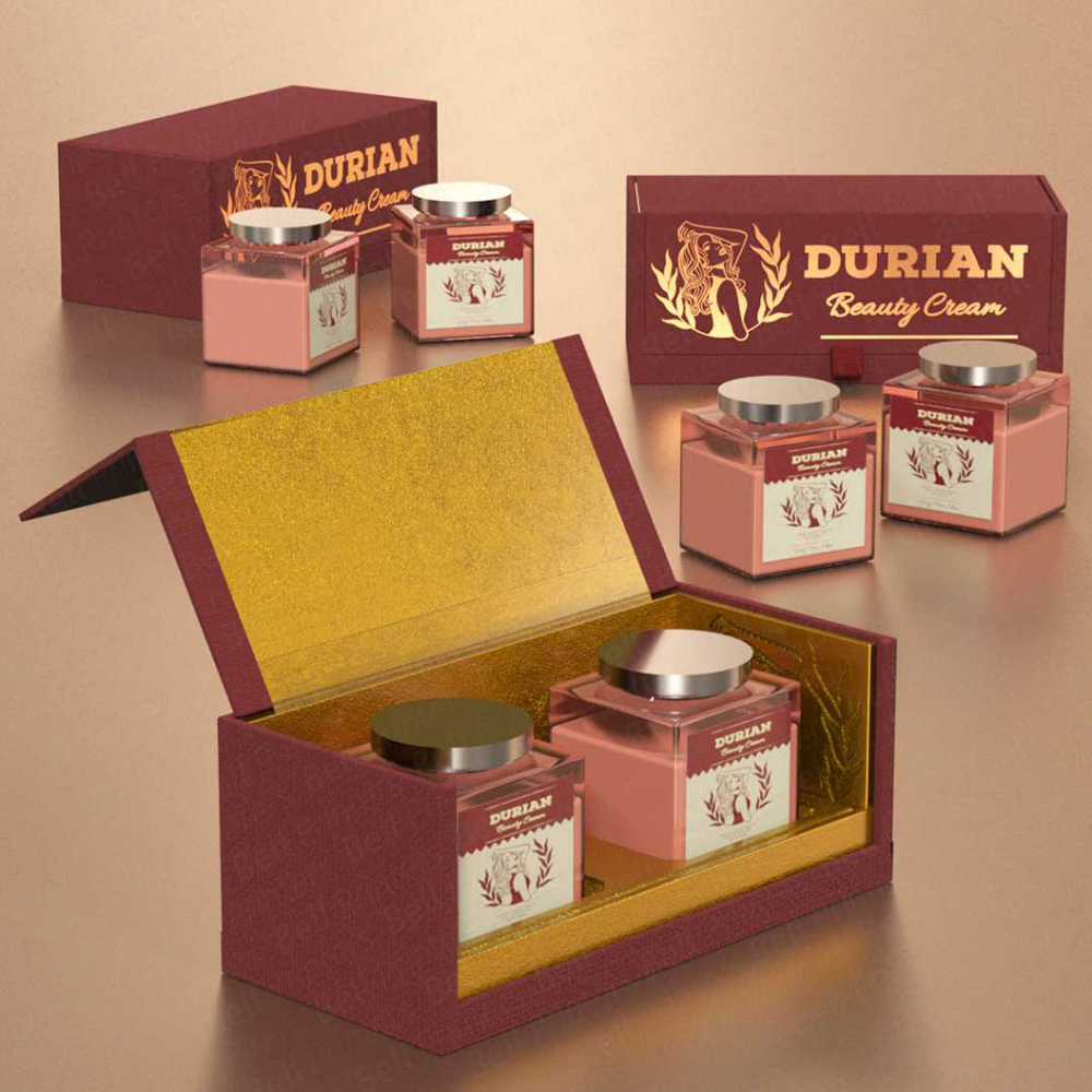 Printed custom cream packaging boxes for retail display