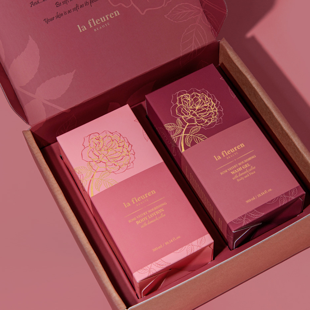 Premium lotion boxes with protective inserts and design