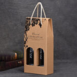 Low MOQ custom beverage bottle carrier packaging – bespoke size, CMYK/PMS printing & premium finish for retail display