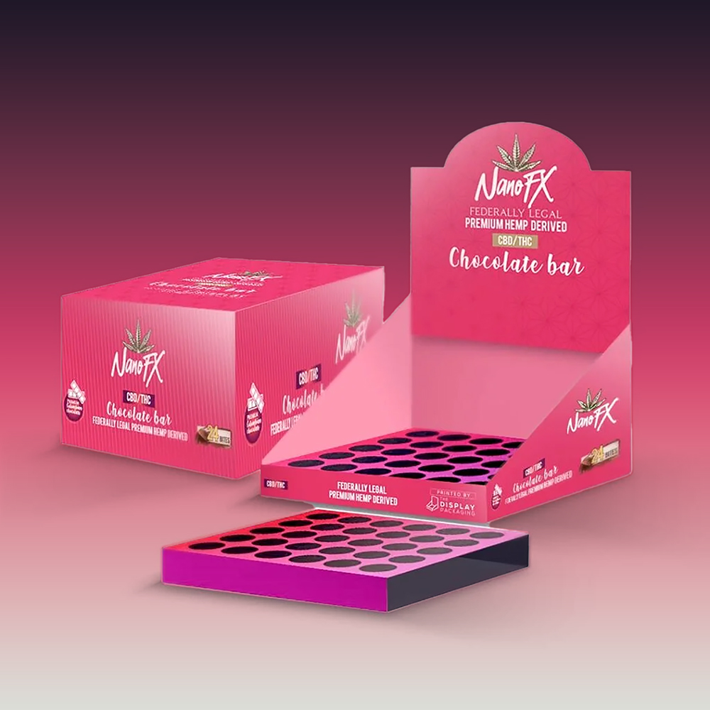 Eco-friendly personalized chocolate gift boxes – food-safe kraft & cardboard packaging with window cut-outs for Valentine’s, birthdays & holidays