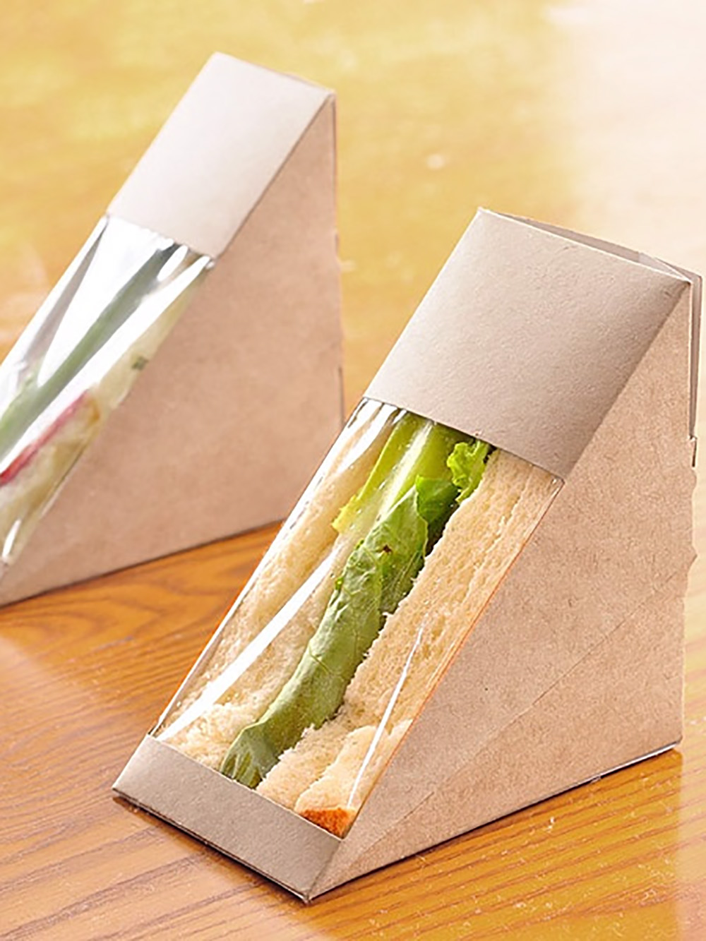 Leak-proof sandwich box for fast food packaging