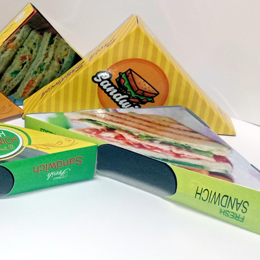 Custom printed sandwich box for food branding