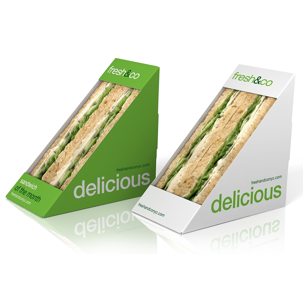 Custom printed sandwich box for food branding
