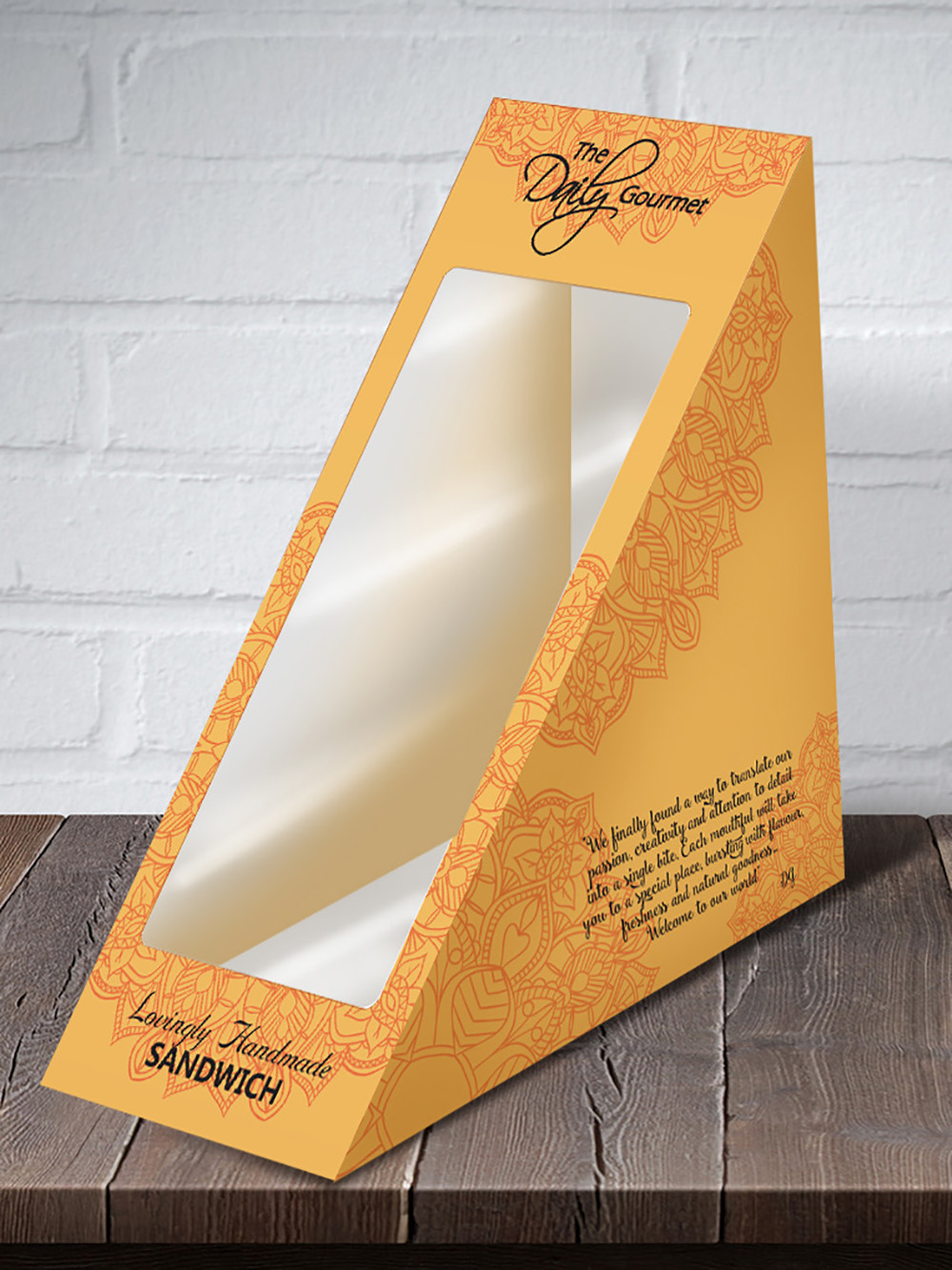 Leak-proof sandwich box for fast food packaging