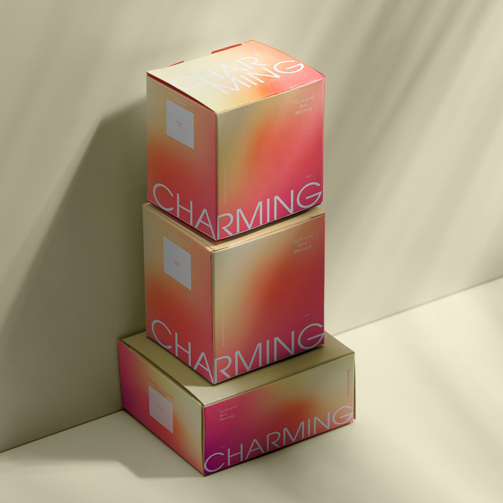 Reverse Tuck Carton Box for Cosmetic Products