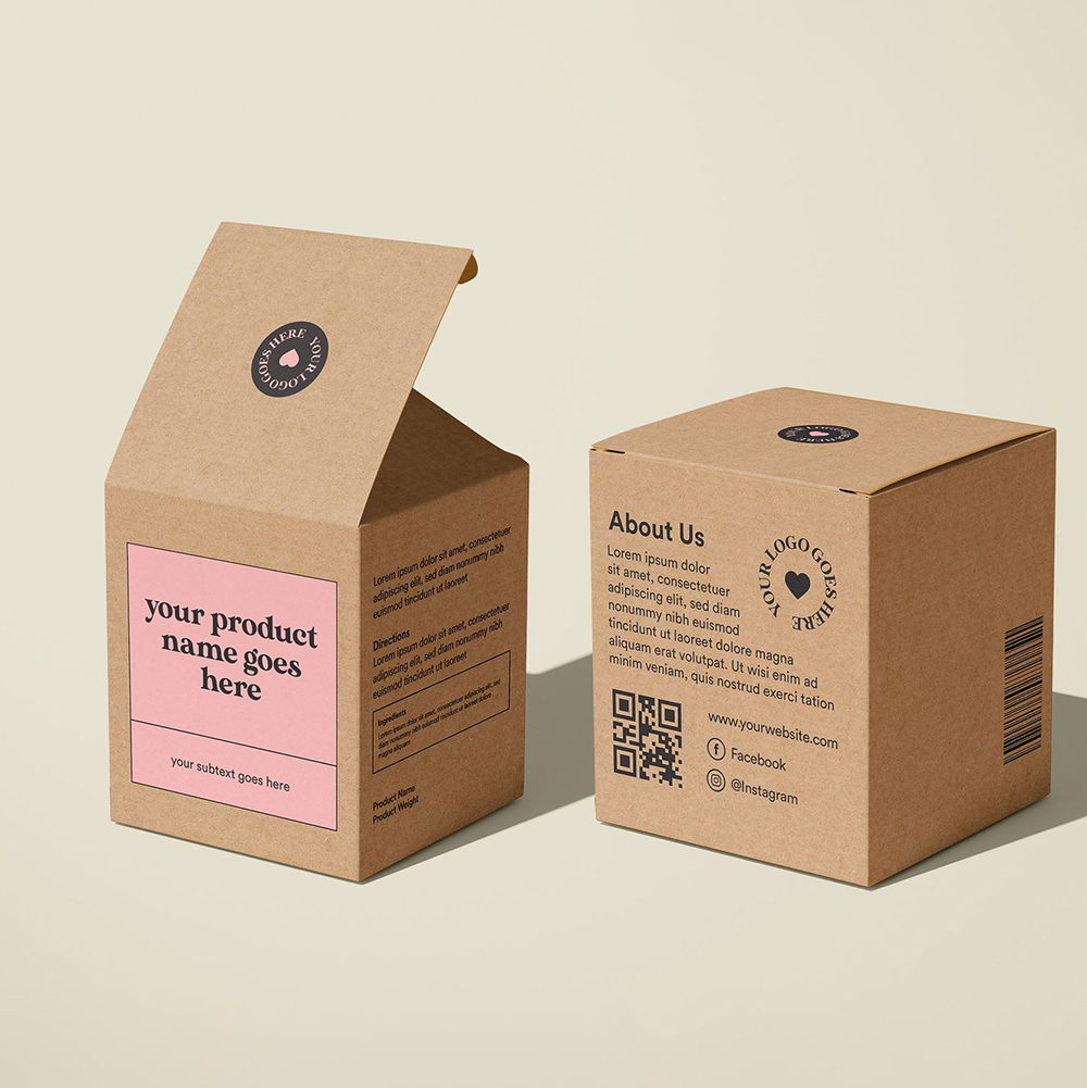 Reverse Tuck Carton Box for Cosmetic Products