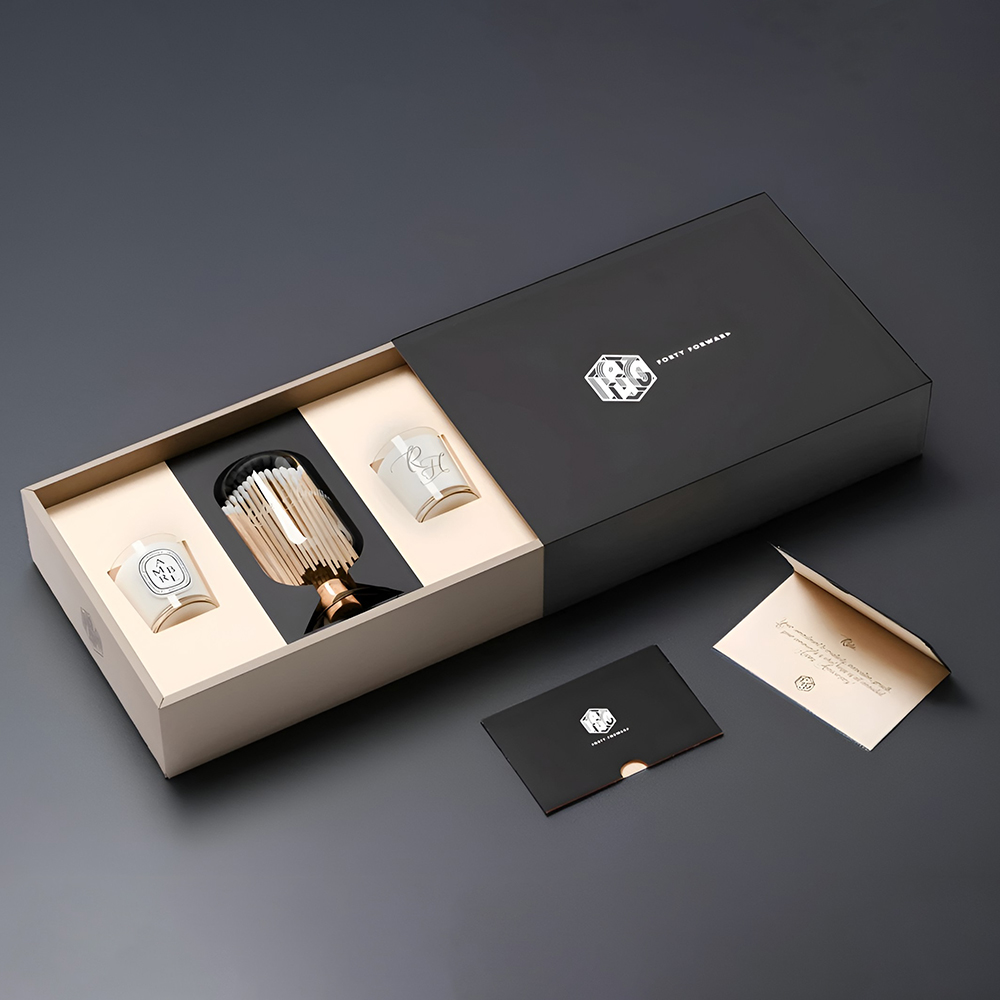 Luxury custom candle rigid boxes for scented candles