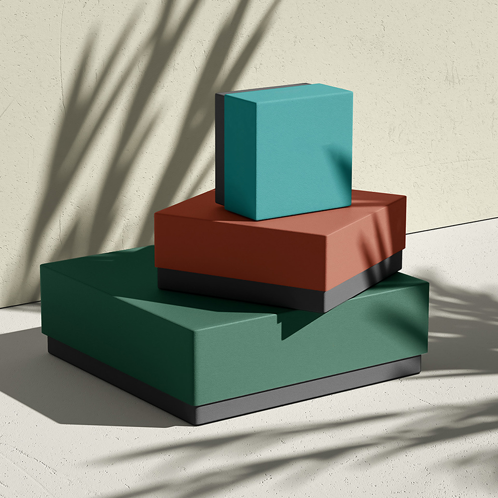 Wholesale custom two piece rigid boxes for luxury packaging