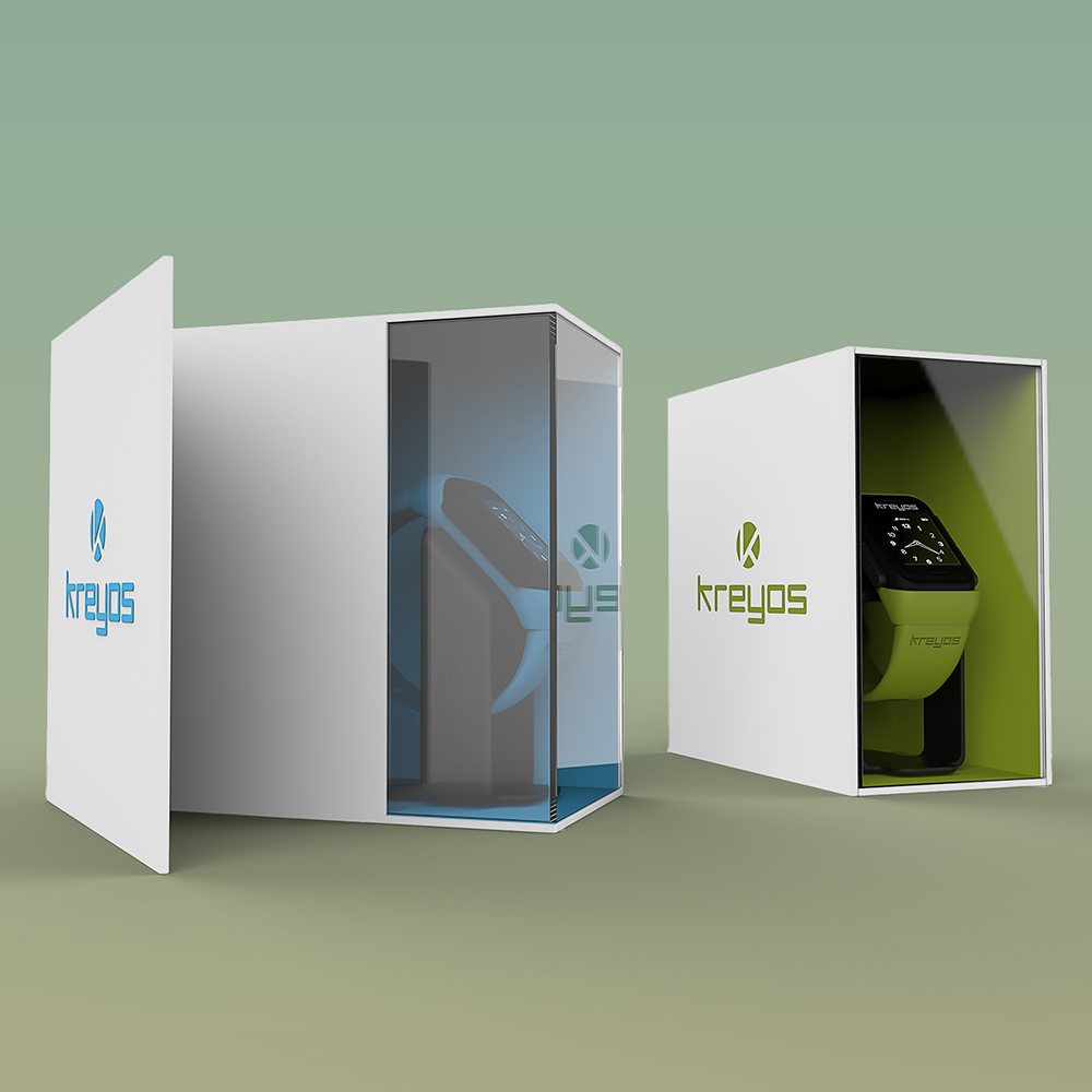 Custom wrist watch boxes with logo and branding