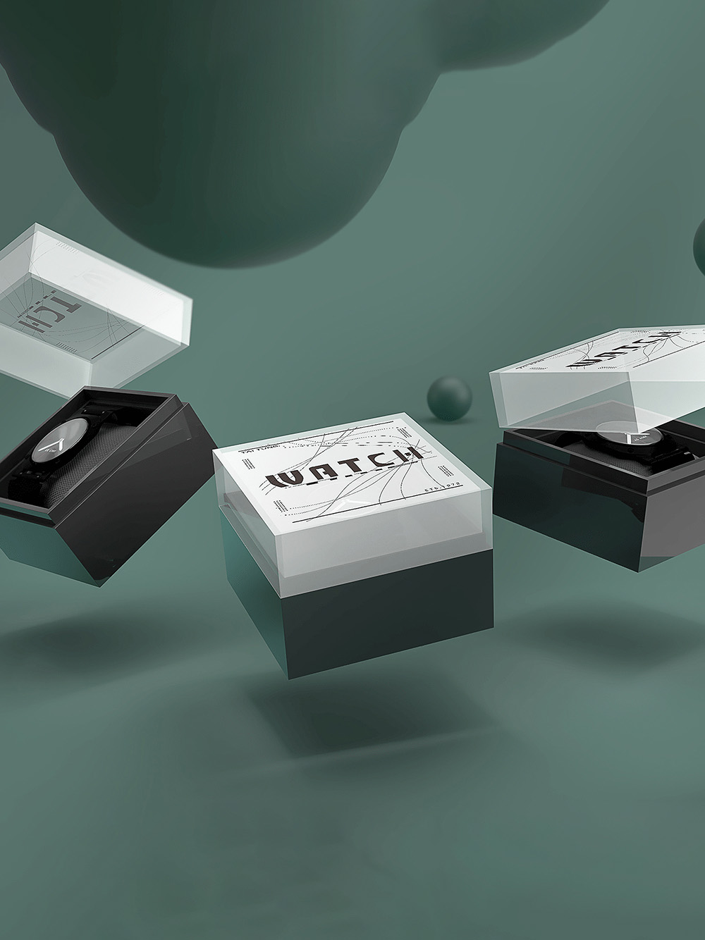 Branded custom wrist watch boxes for retail packaging