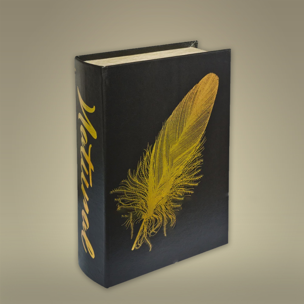 Printed custom book style rigid boxes for retail display