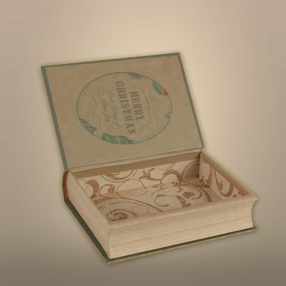 Custom book style rigid boxes with logo and premium finish