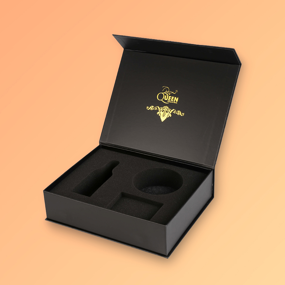 Rigid custom boxes with foam insert for luxury products