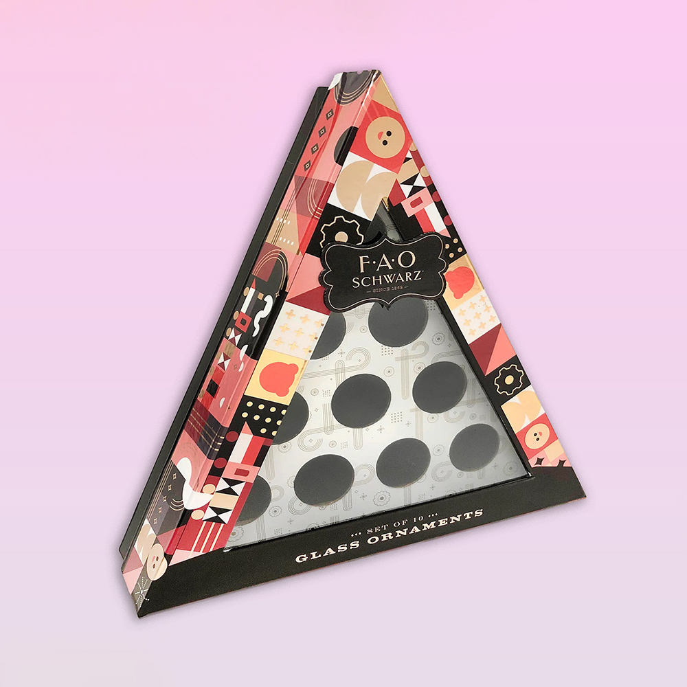 Luxury custom triangular packaging boxes